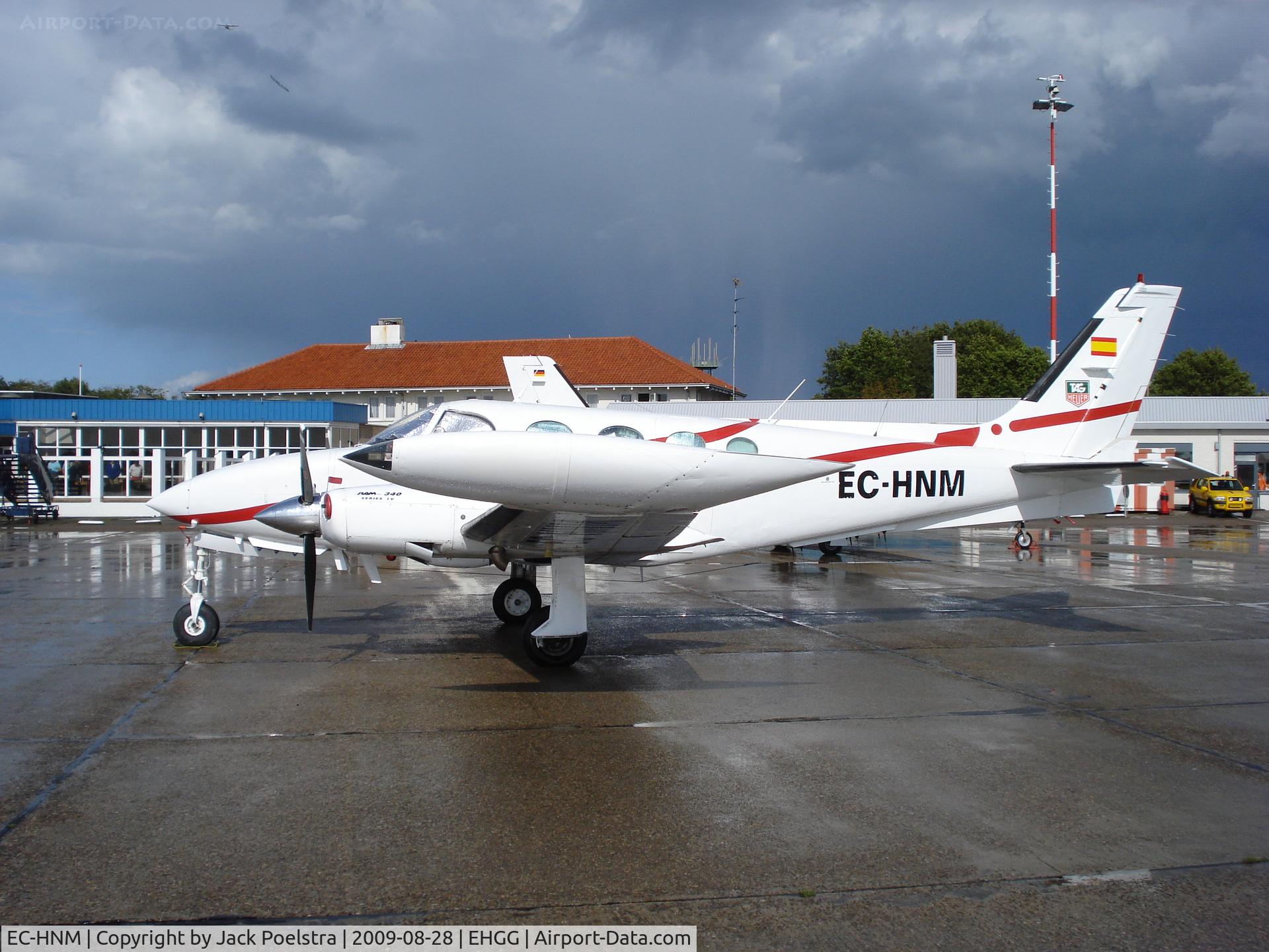 EC-HNM, 1974 Cessna 340 C/N 340-0517, on ramp of Groningen airport