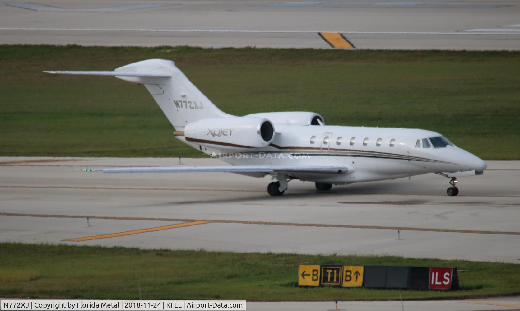 N772XJ, 2007 Cessna 750 Citation X Citation X C/N 750-0272, FLL spotting 2018
