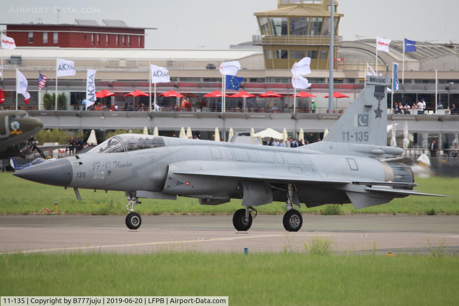 11-135, PAC JF-17 Thunder C/N FC10127, on display at SIAE 2019