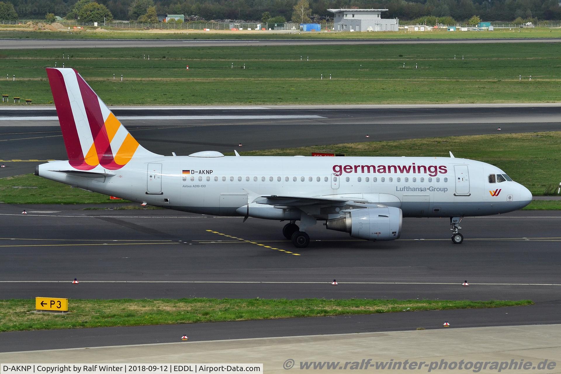 D-AKNP, 1999 Airbus A319-112 C/N 1155, Airbus A319-112 - 4U GWI Germanwings - 1155 - D-AKNP - 12.09.2018 - DUS