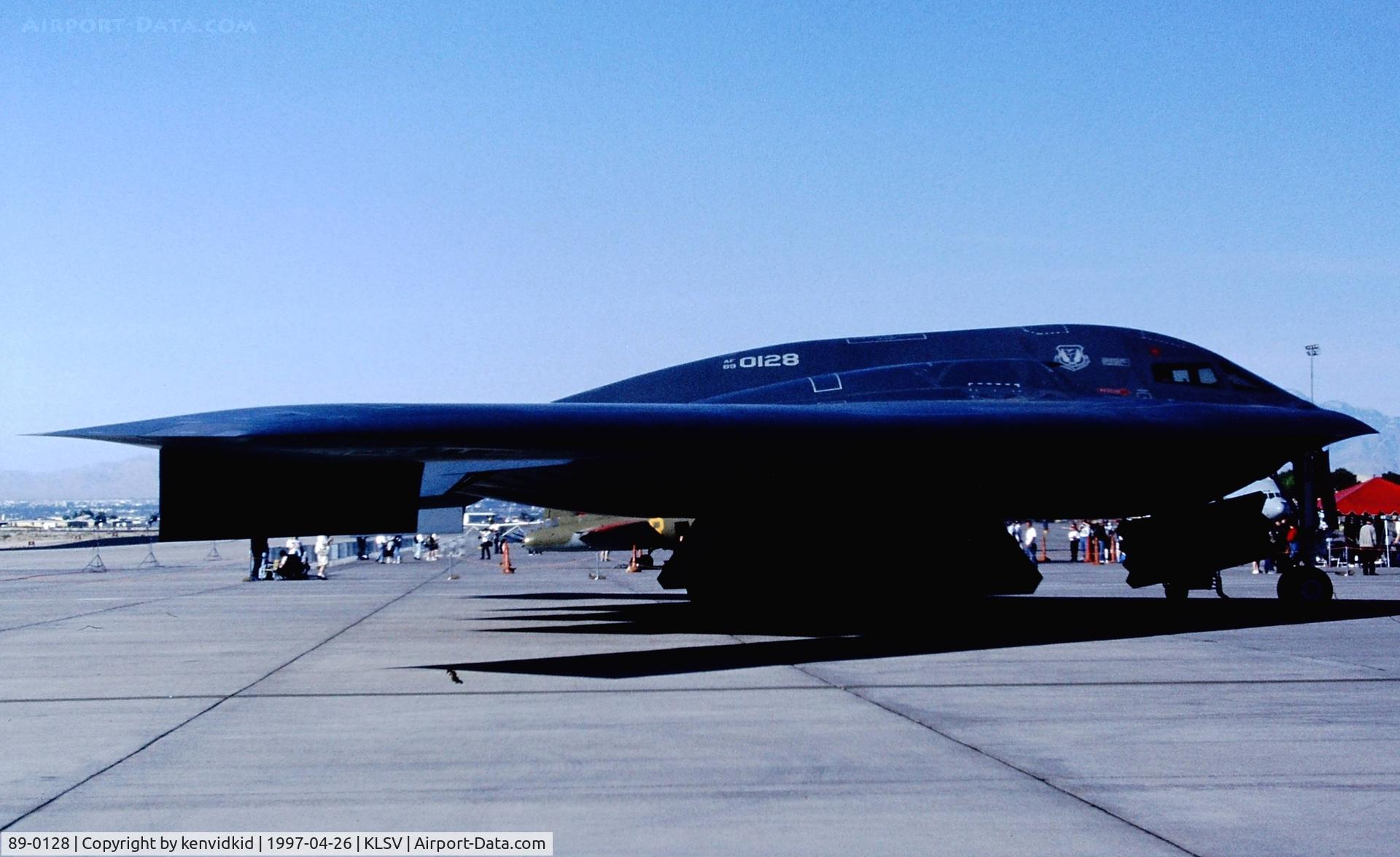 89-0128, 1989 Northrop Grumman B-2A Spirit C/N 1013/AV-13, At the 1997 Golden Air Tattoo, Nellis.