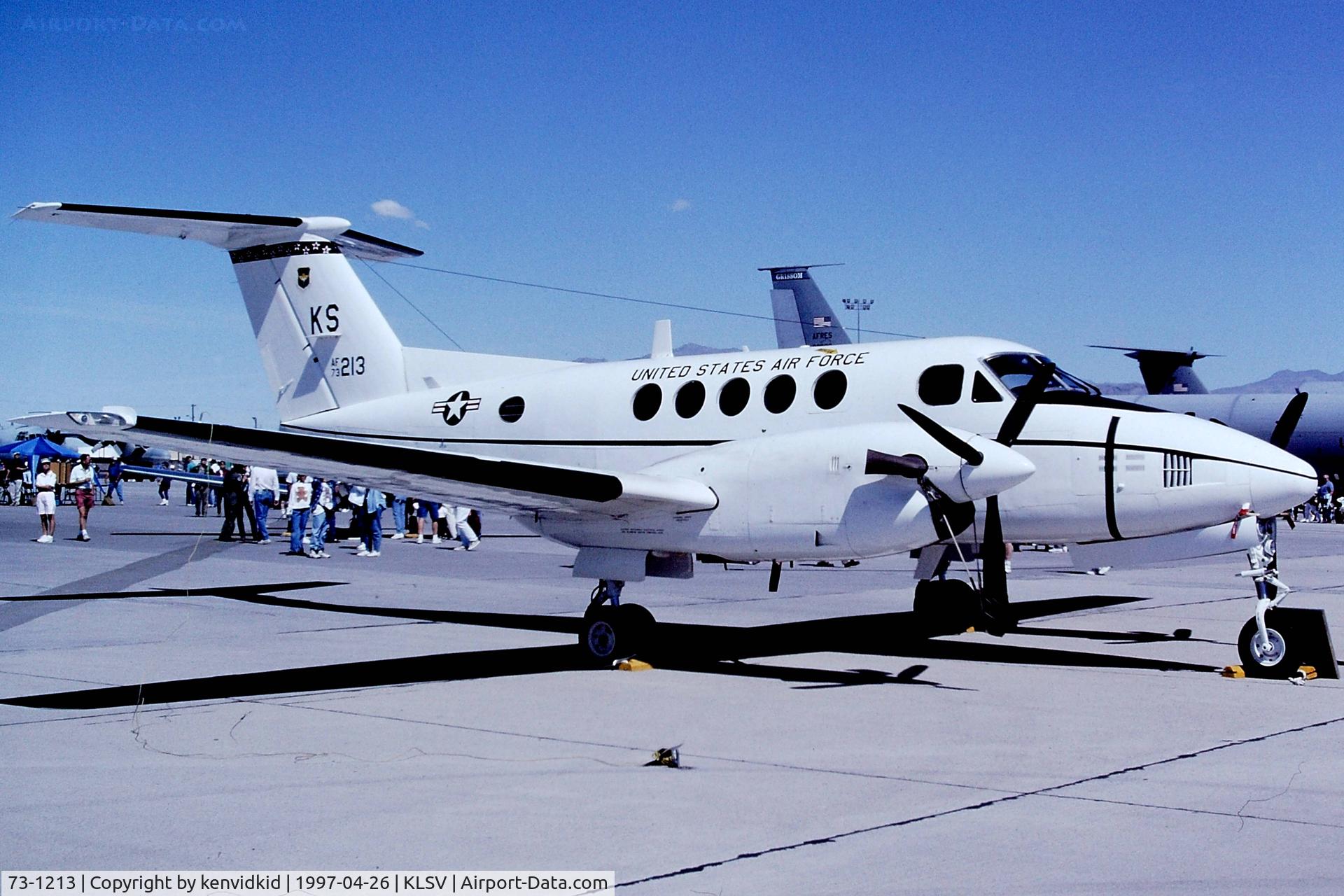 73-1213, 1973 Beech C-12A Huron C/N BD-009, At the 1997 Golden Air Tattoo, Nellis.