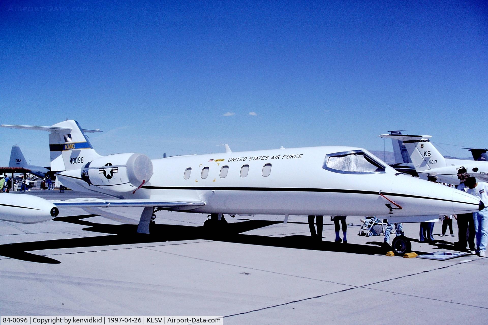 84-0096, 1984 Gates Learjet C-21A (35A) C/N 35A-542, At the 1997 Golden Air Tattoo, Nellis.