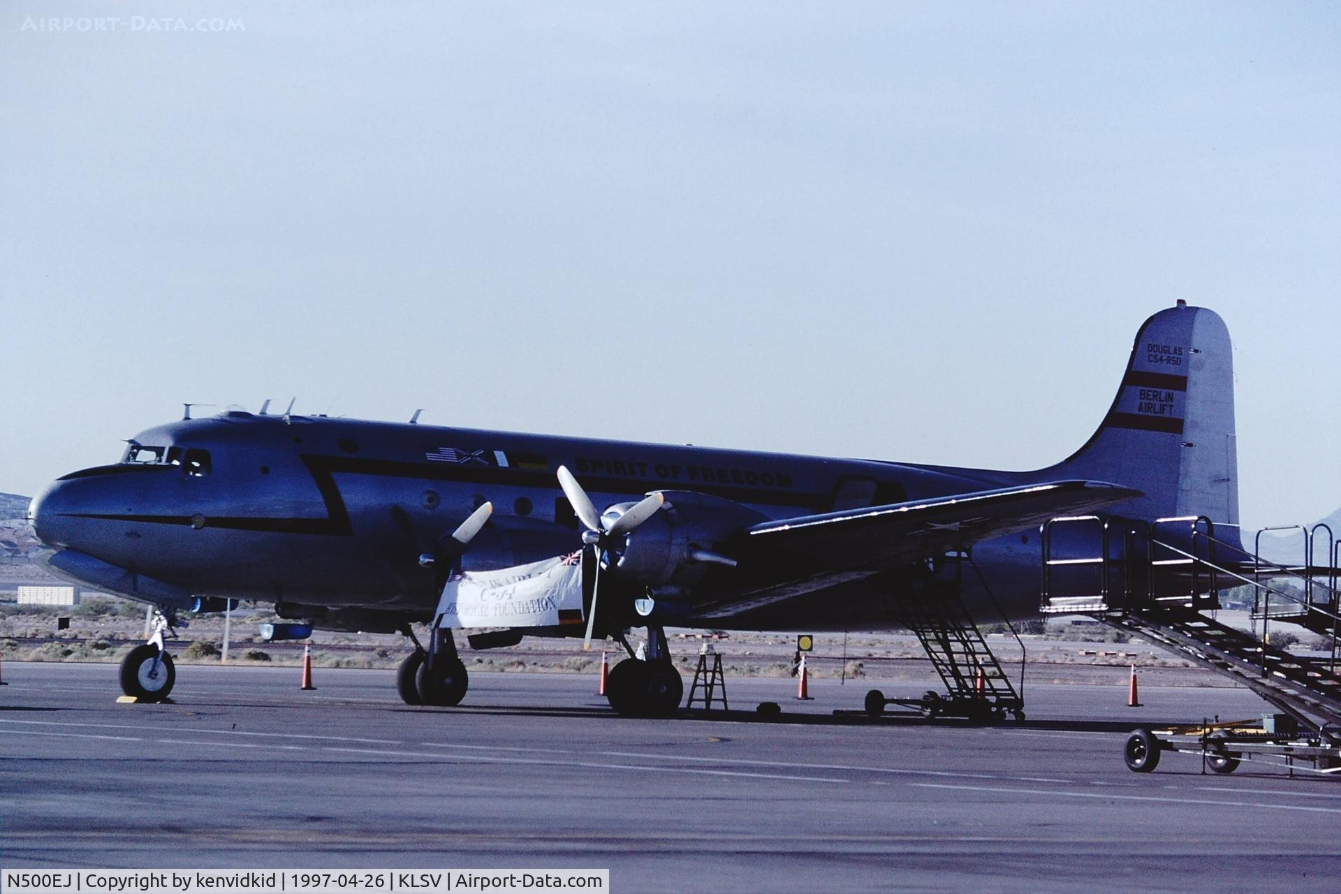 N500EJ, 1945 Douglas C-54E Skymaster (DC-4A) C/N DO316, At the 1997 Golden Air Tattoo, Nellis.