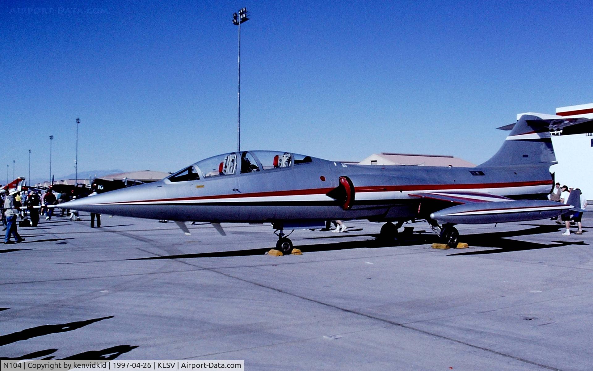 N104, 1962 Lockheed CF-104D Starfighter C/N 583A-5303, At the 1997 Golden Air Tattoo, Nellis.