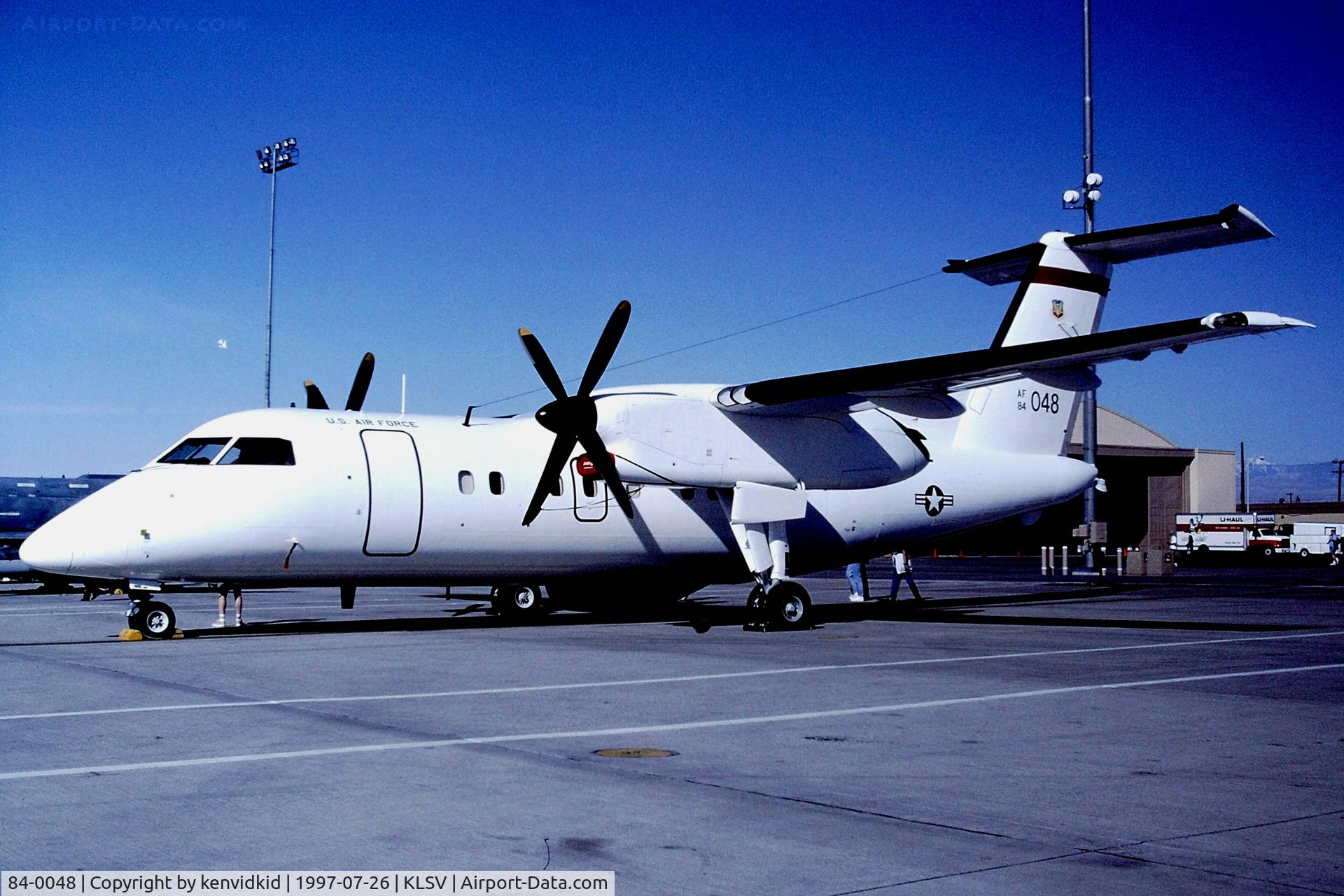 84-0048, 1987 Bombardier Aerospace / Sierra Research E-9A C/N 048, At the 1997 Golden Air Tattoo, Nellis.