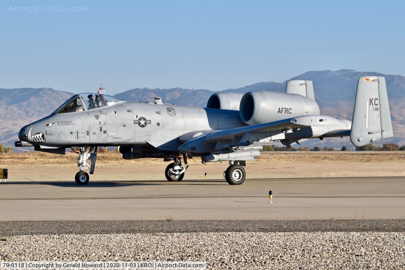 79-0118, 1979 Fairchild Republic A-10C Thunderbolt II C/N A10-0382, On Taxiway Foxtrot.