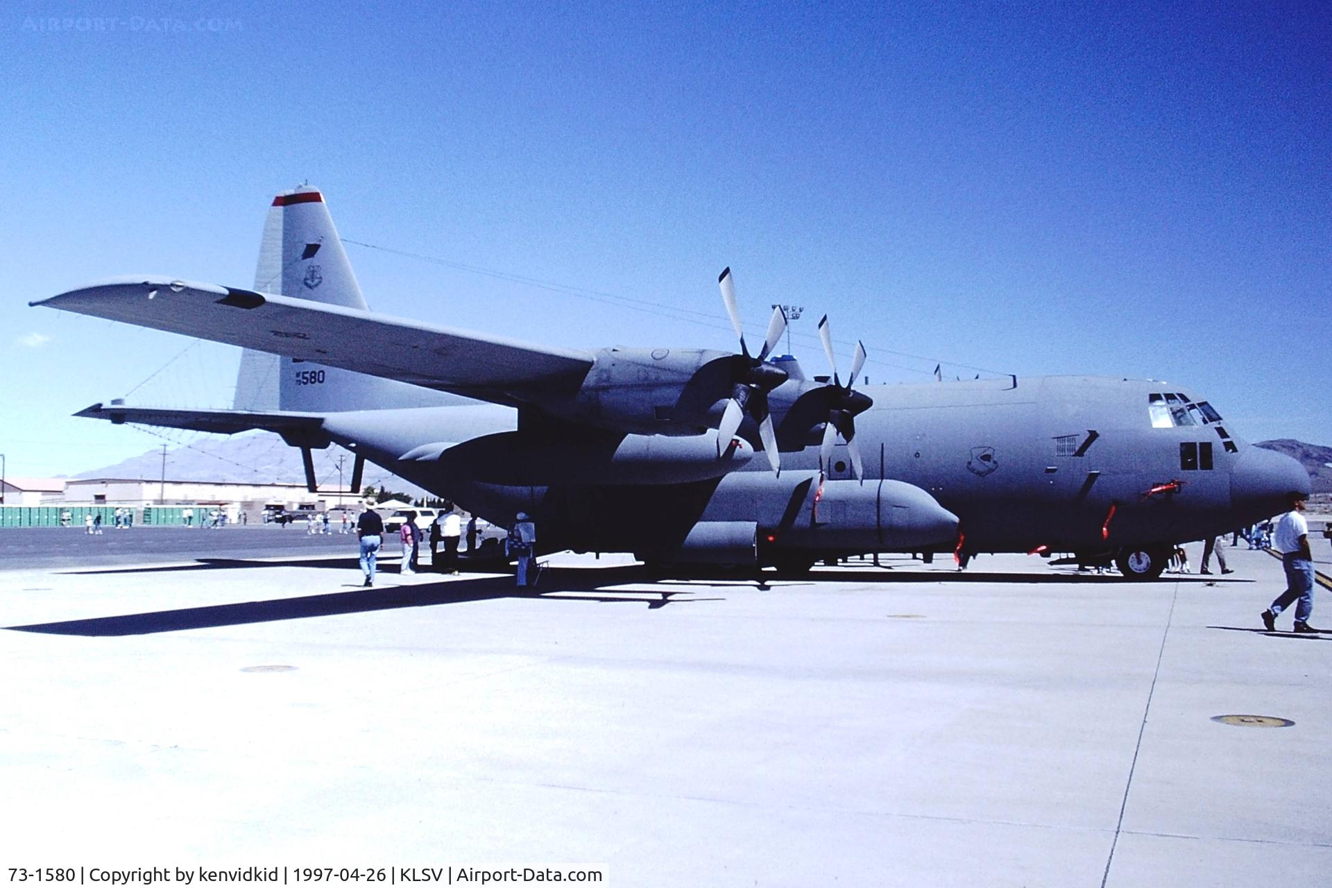 73-1580, 1973 Lockheed EC-130H Compass Call C/N 382-4542, At the 1997 Golden Air Tattoo, Nellis.