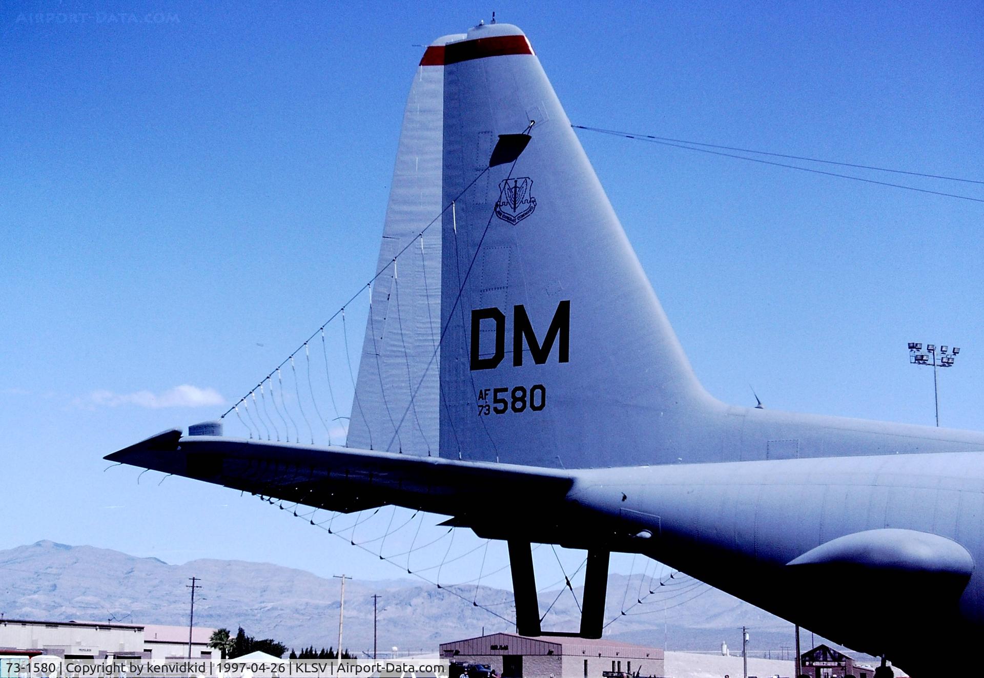 73-1580, 1973 Lockheed EC-130H Compass Call C/N 382-4542, At the 1997 Golden Air Tattoo, Nellis.