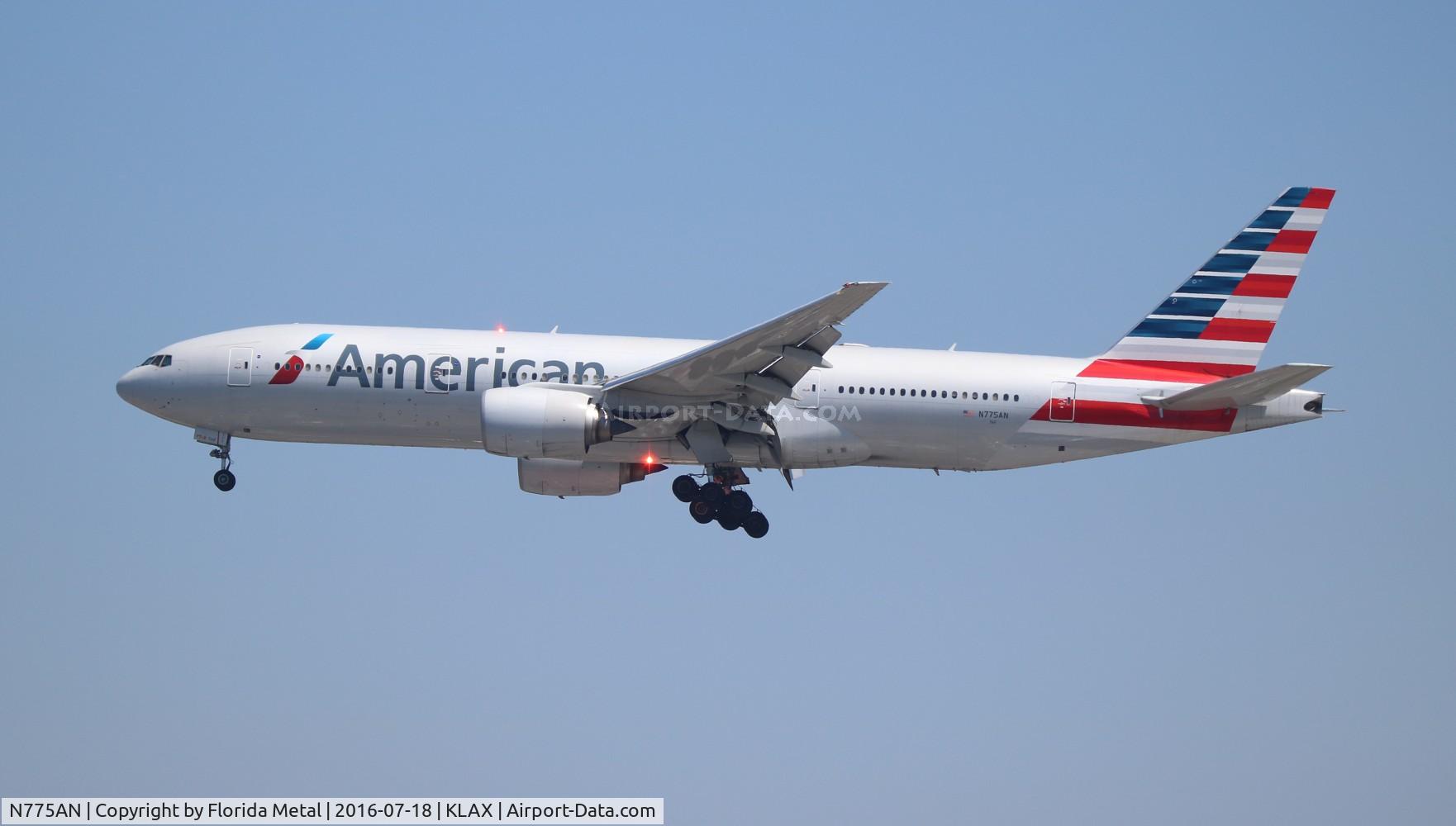 N775AN, 1999 Boeing 777-223 C/N 29584, LAX spotting 2016