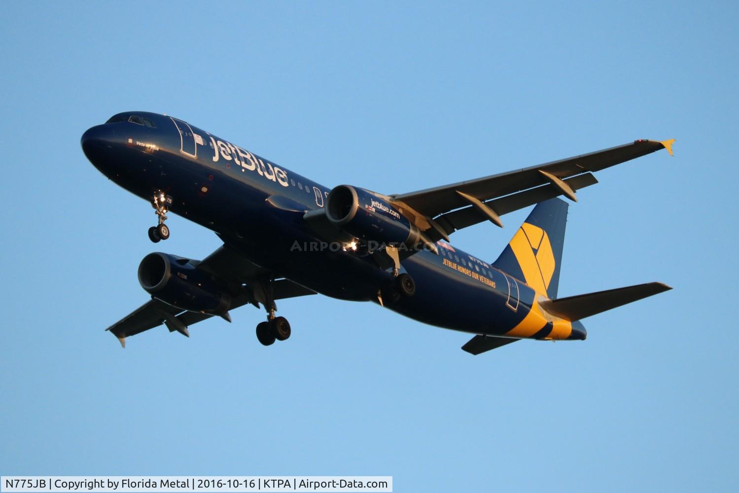 N775JB, 2009 Airbus A320-232 C/N 3800, TPA spotting 2016