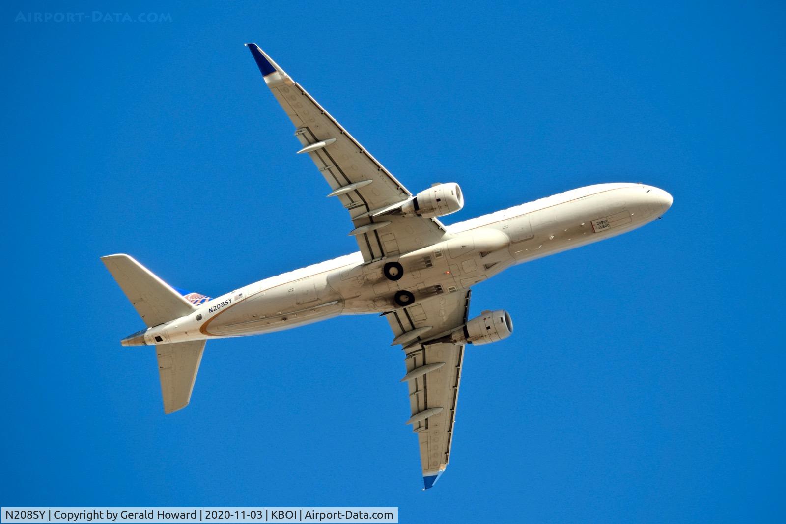N208SY, 2017 Embraer 175LR (ERJ-170-200LR) C/N 17000644, Departing BOI.
