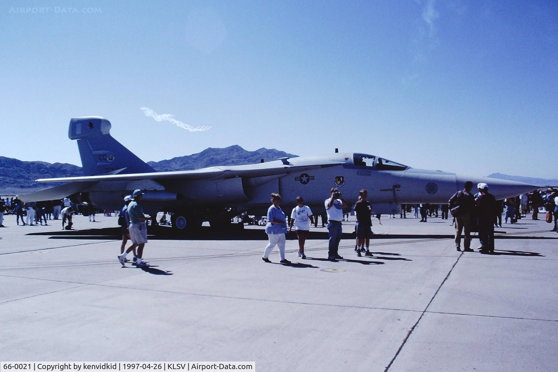 66-0021, General Dynamics EF-111A Raven C/N EF-07, At the 1997 Golden Air Tattoo, Nellis.