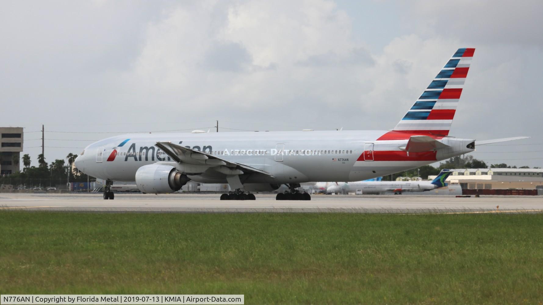 N776AN, 1999 Boeing 777-223 C/N 29582, MIA spotting 2019