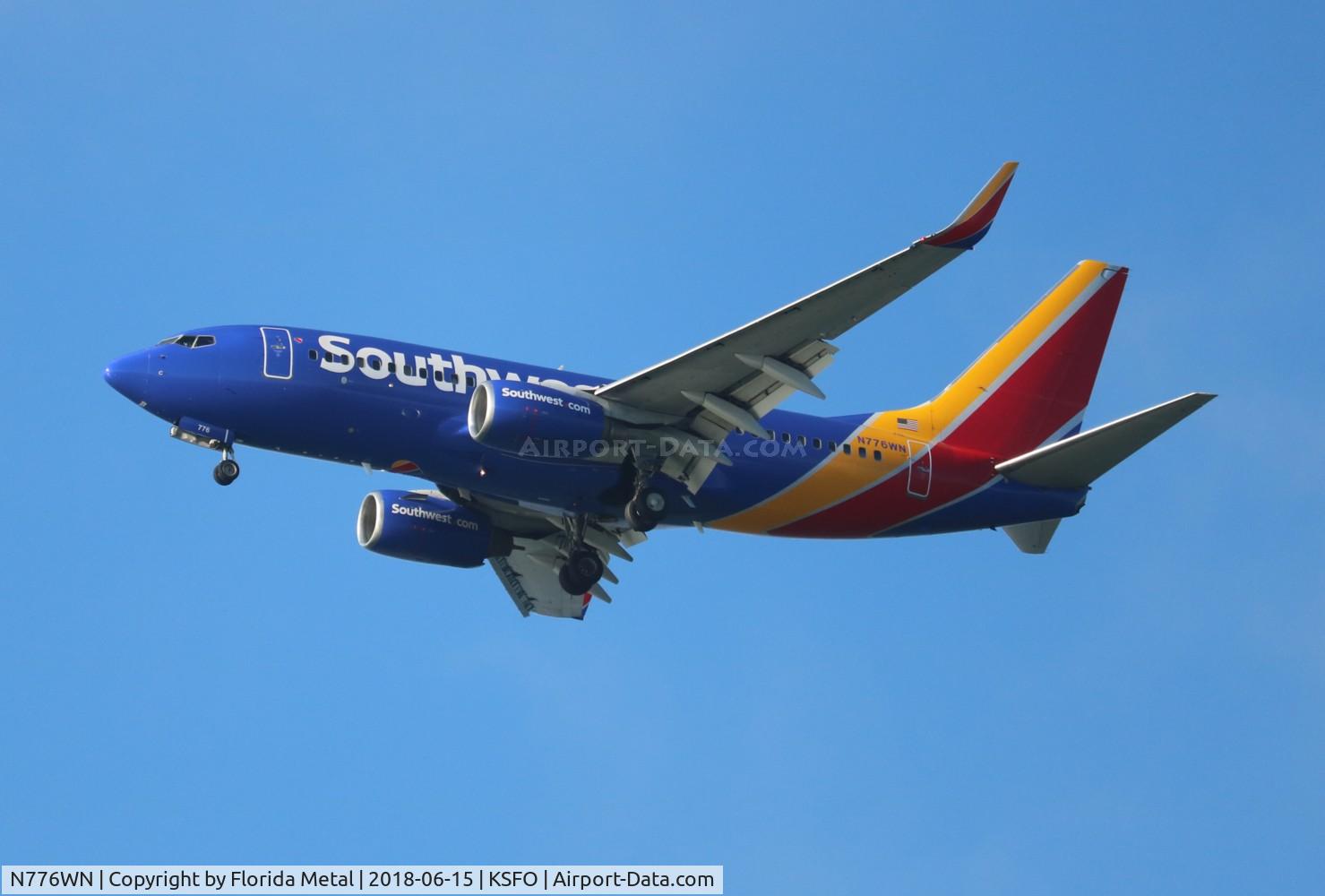 N776WN, 2000 Boeing 737-7H4 C/N 30591, SFO spotting 2018