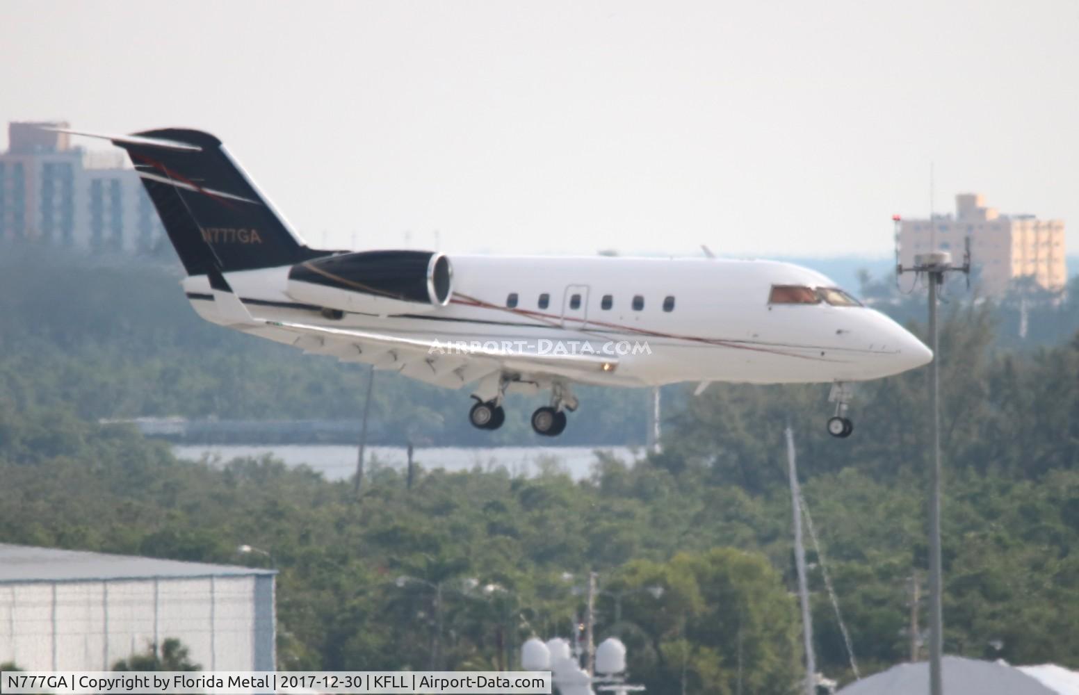 N777GA, 1982 Canadair Challenger 600 (CL-600-1A11) C/N 1056, FLL spotting 2017
