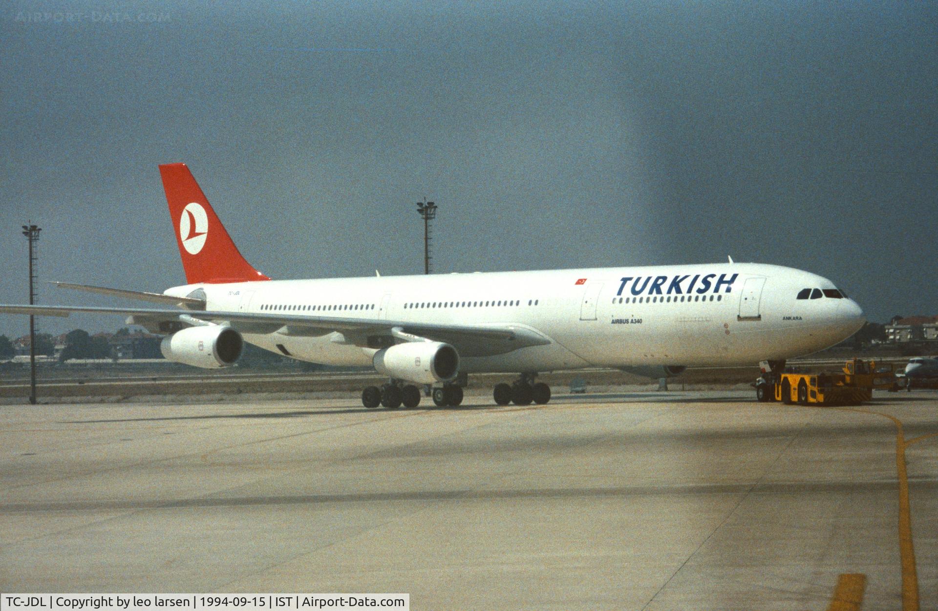 TC-JDL, 1994 Airbus A340-311 C/N 057, Istanbul 15.9.1994