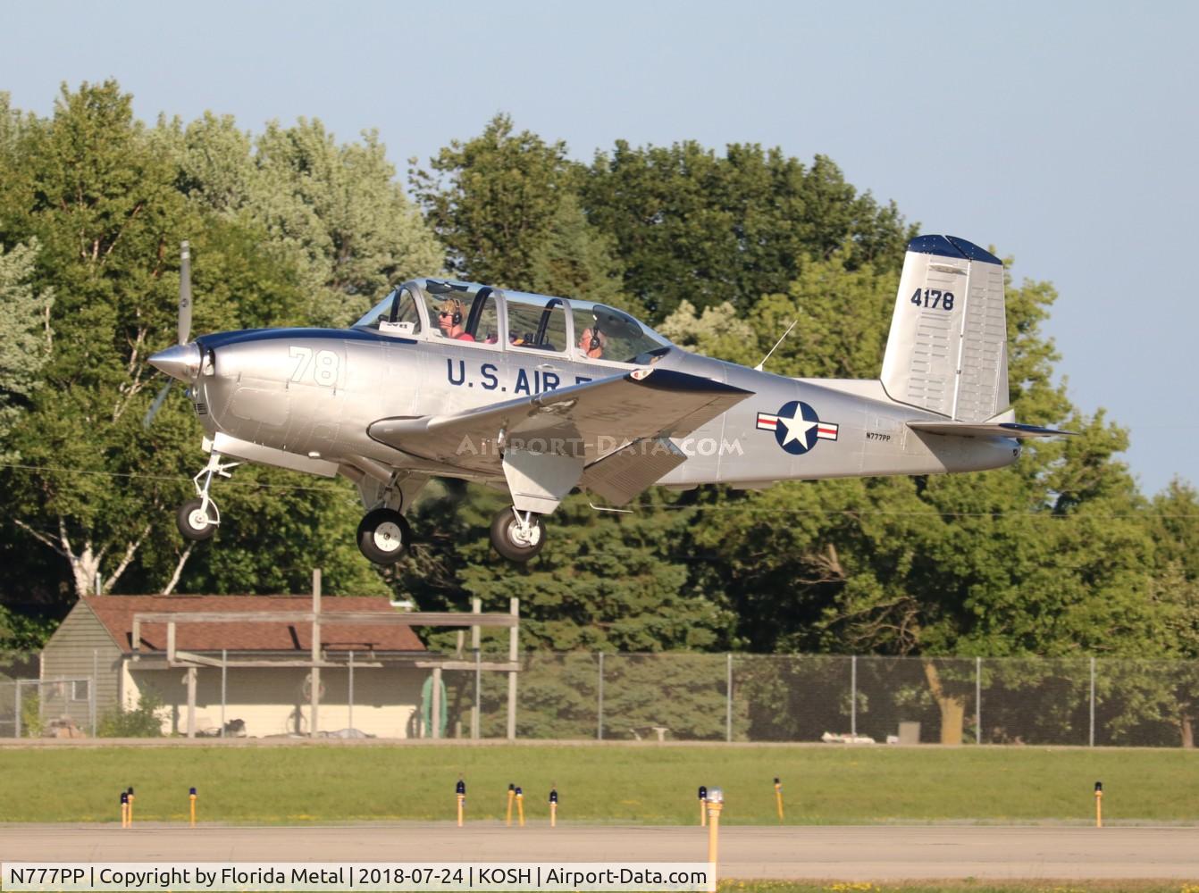 N777PP, 1953 Beech T-34A Mentor Mentor C/N G-278, EAA OSH 2018