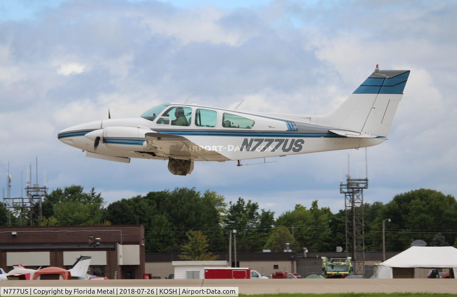 N777US, 1966 Beech C55 Baron (95-C55) C/N TE-182, EAA OSH 2018