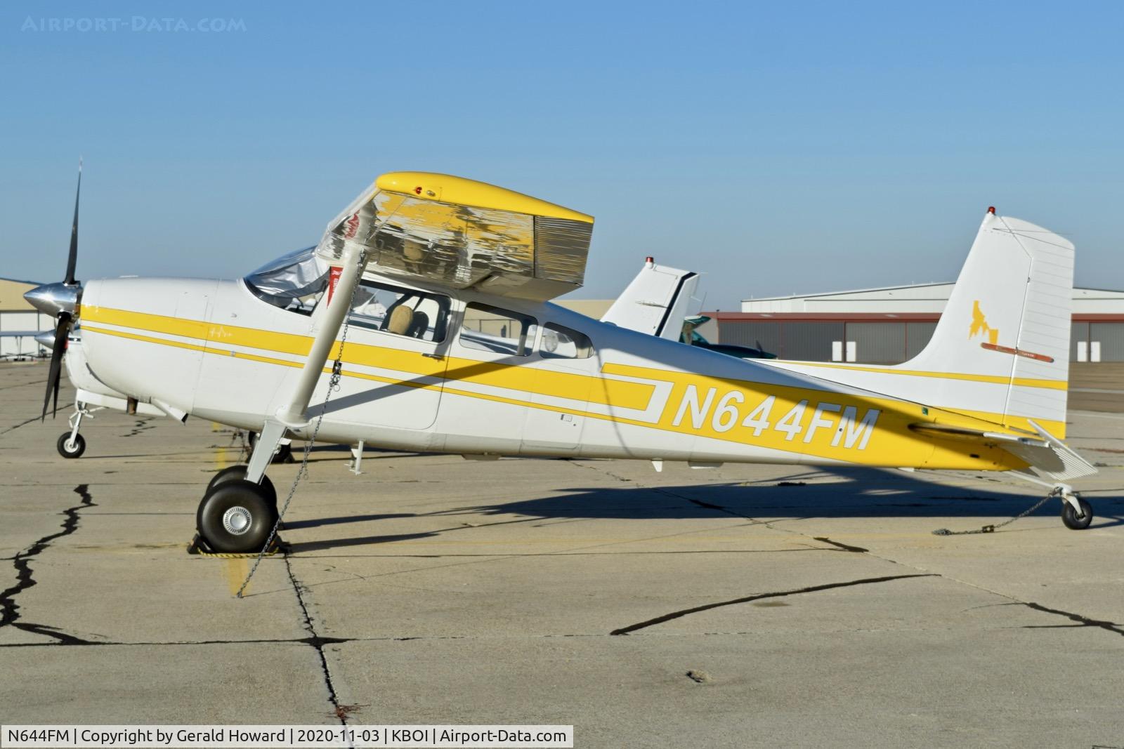 N644FM, 1977 Cessna 180K Skywagon C/N 18052859, Parked on north GA ramp.