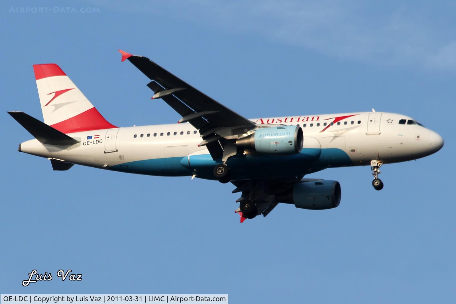OE-LDC, 2004 Airbus A319-112 C/N 2262, Austrian