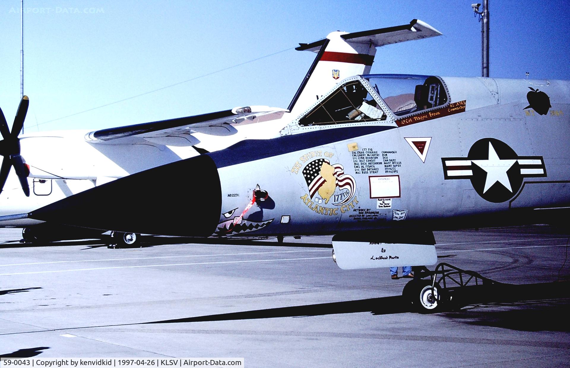 59-0043, 1959 Convair QF-106A Delta Dart C/N 8-24-172, At the 1997 Golden Air Tattoo, Nellis.