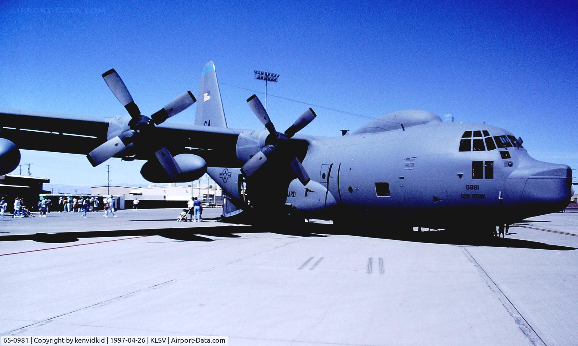 65-0981, 1965 Lockheed HC-130P Hercules C/N 382-4133, At the 1997 Golden Air Tattoo, Nellis.