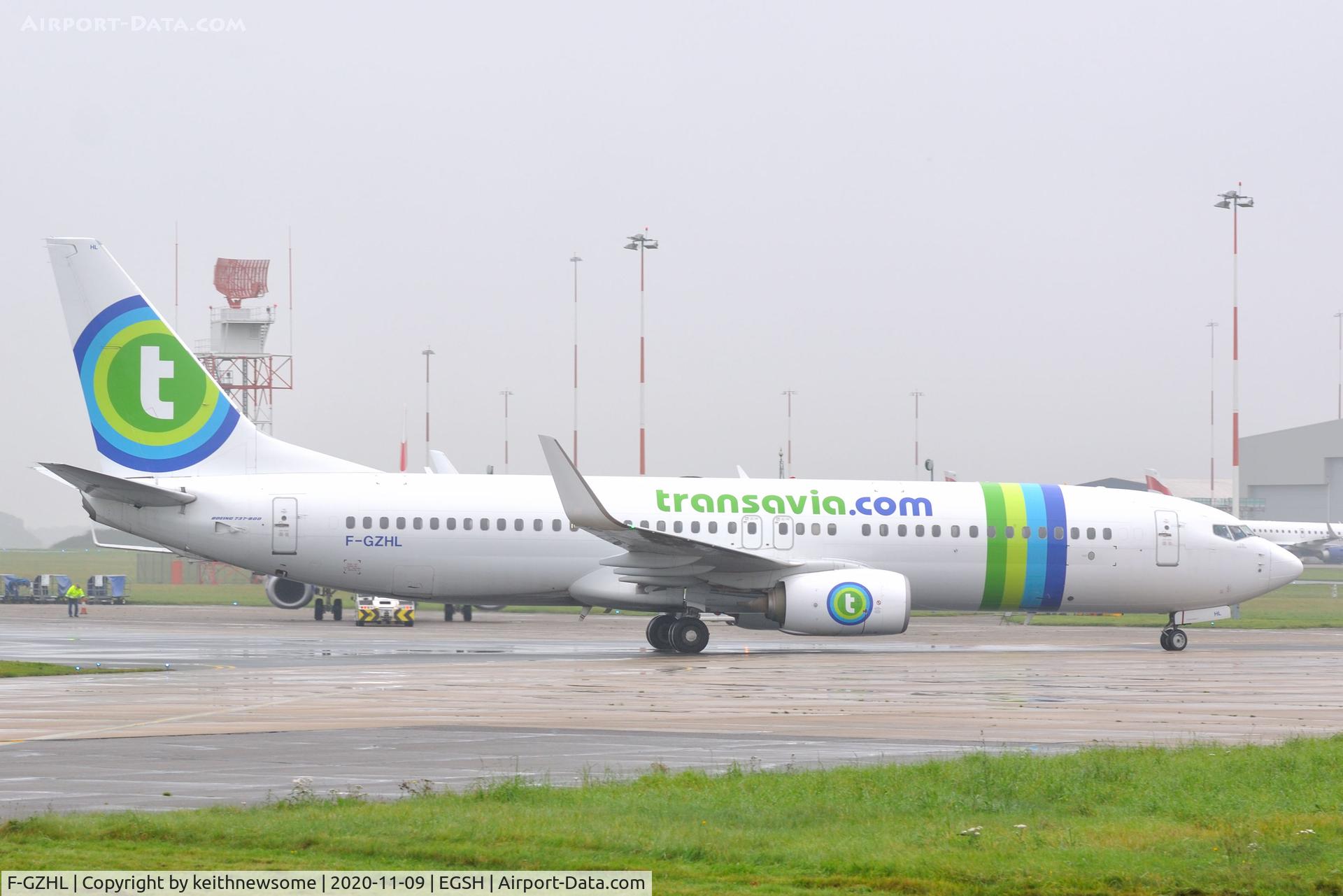 F-GZHL, 2014 Boeing 737-8K2 C/N 37791, Arriving at Norwich from Paris, Orly.