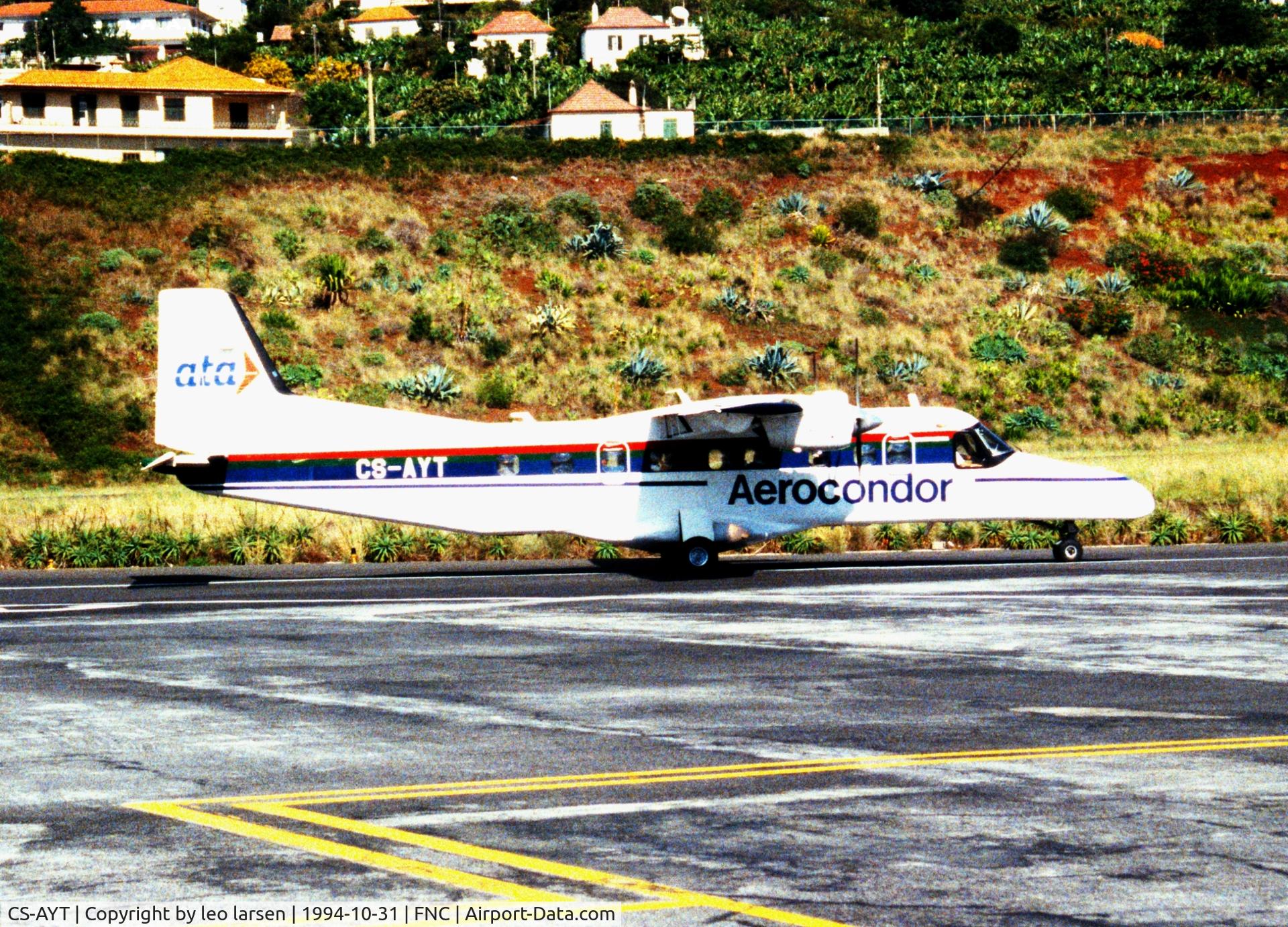 CS-AYT, 1986 Dornier 228-200 C/N 8084, Funchal 31.10.1994