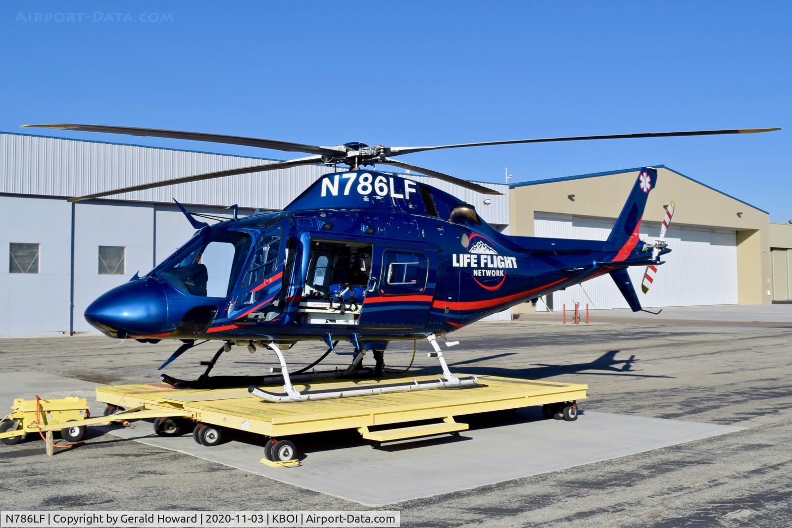 N786LF, 2016 AgustaWestland AW-119 MkII Koala Koala C/N 14847, Parked on Life Flight ramp.