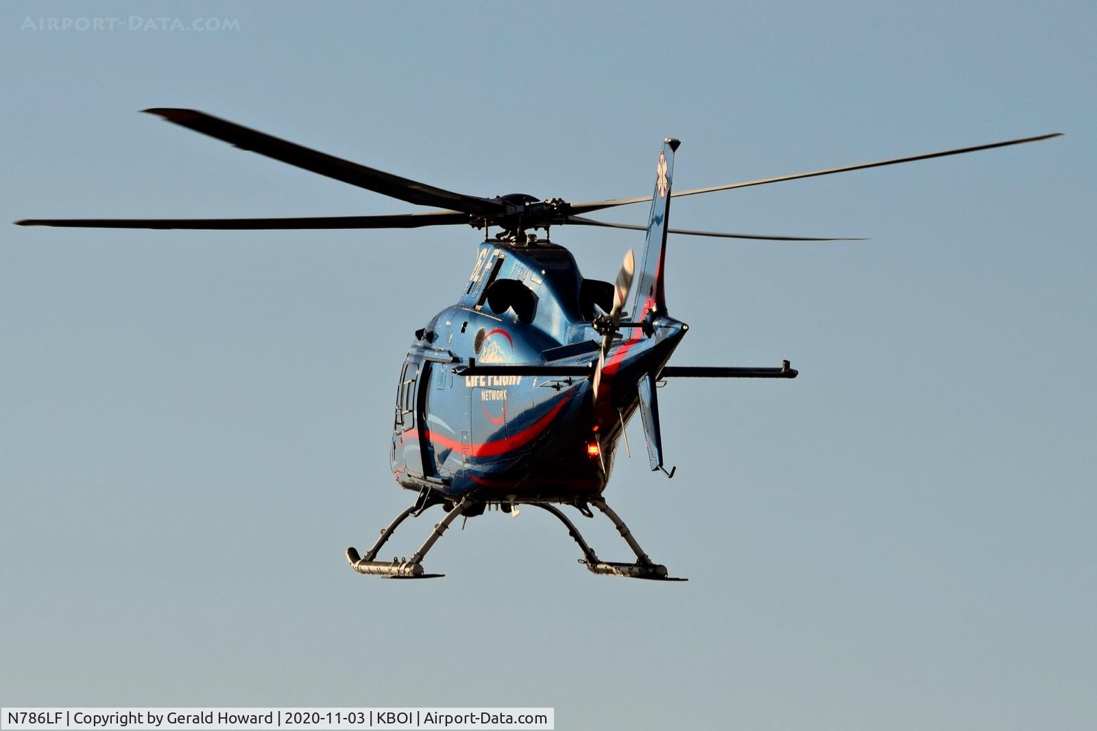 N786LF, 2016 AgustaWestland AW-119 MkII Koala Koala C/N 14847, Landing BOI.
