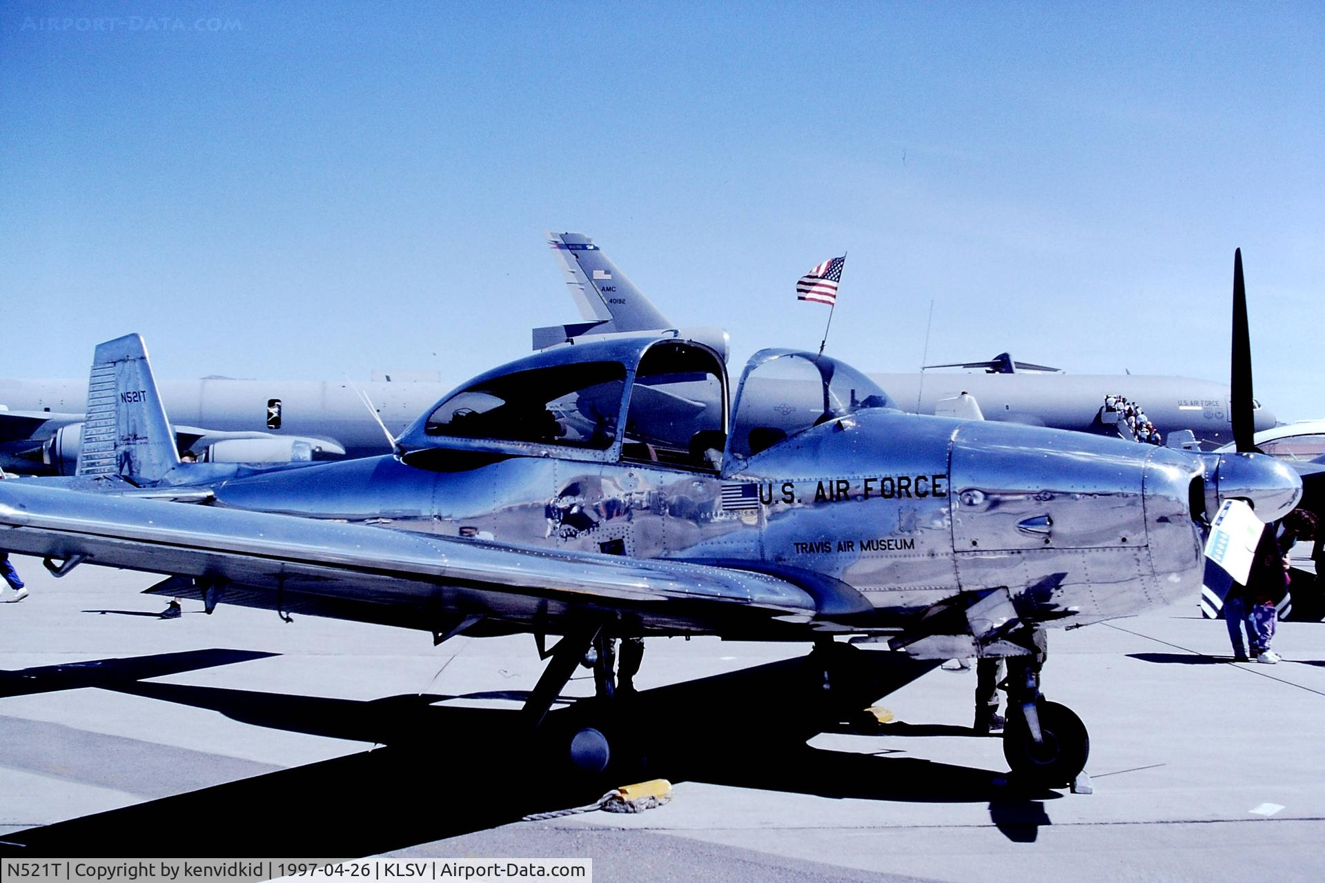 N521T, 1950 Ryan NAVION B C/N NAV-4-2244B, At the 1997 Golden Air Tattoo, Nellis.