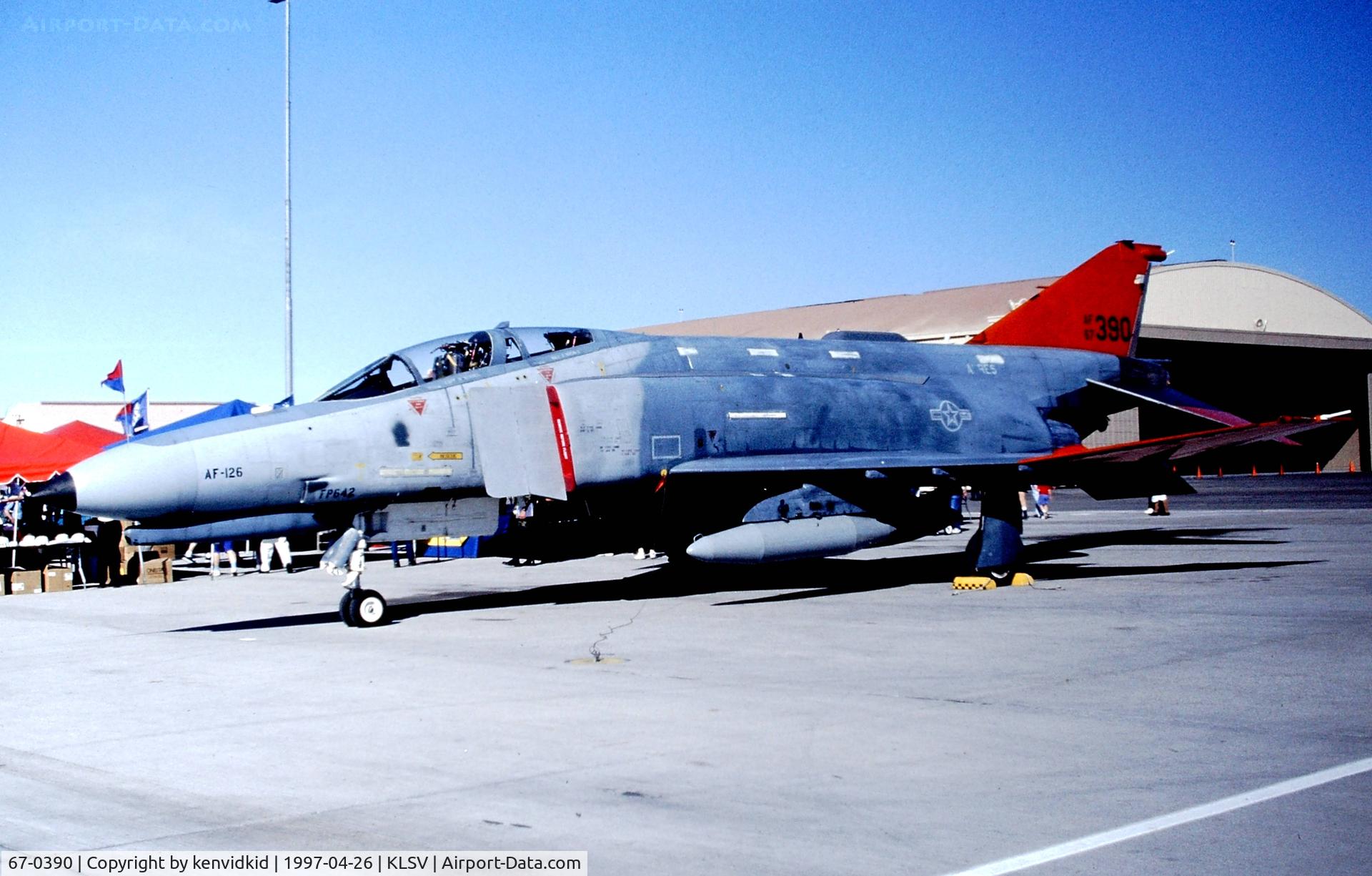 67-0390, 1967 McDonnell Douglas QF-4E C/N 3297, At the 1997 Golden Air Tattoo, Nellis.