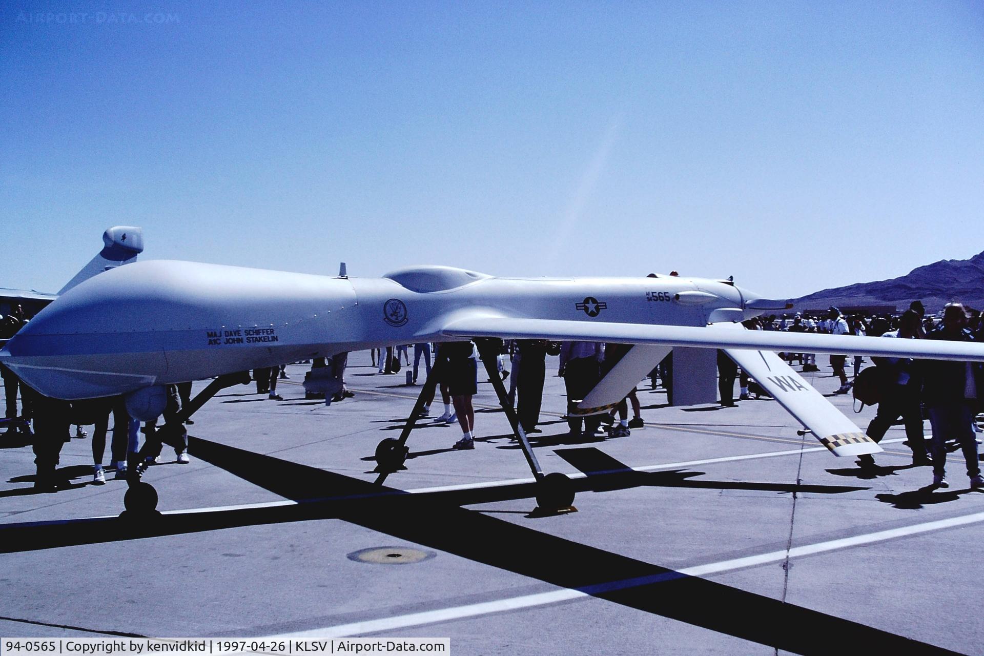 94-0565, 1994 General Atomics RQ-1A C/N Unknown, At the 1997 Golden Air Tattoo, Nellis.