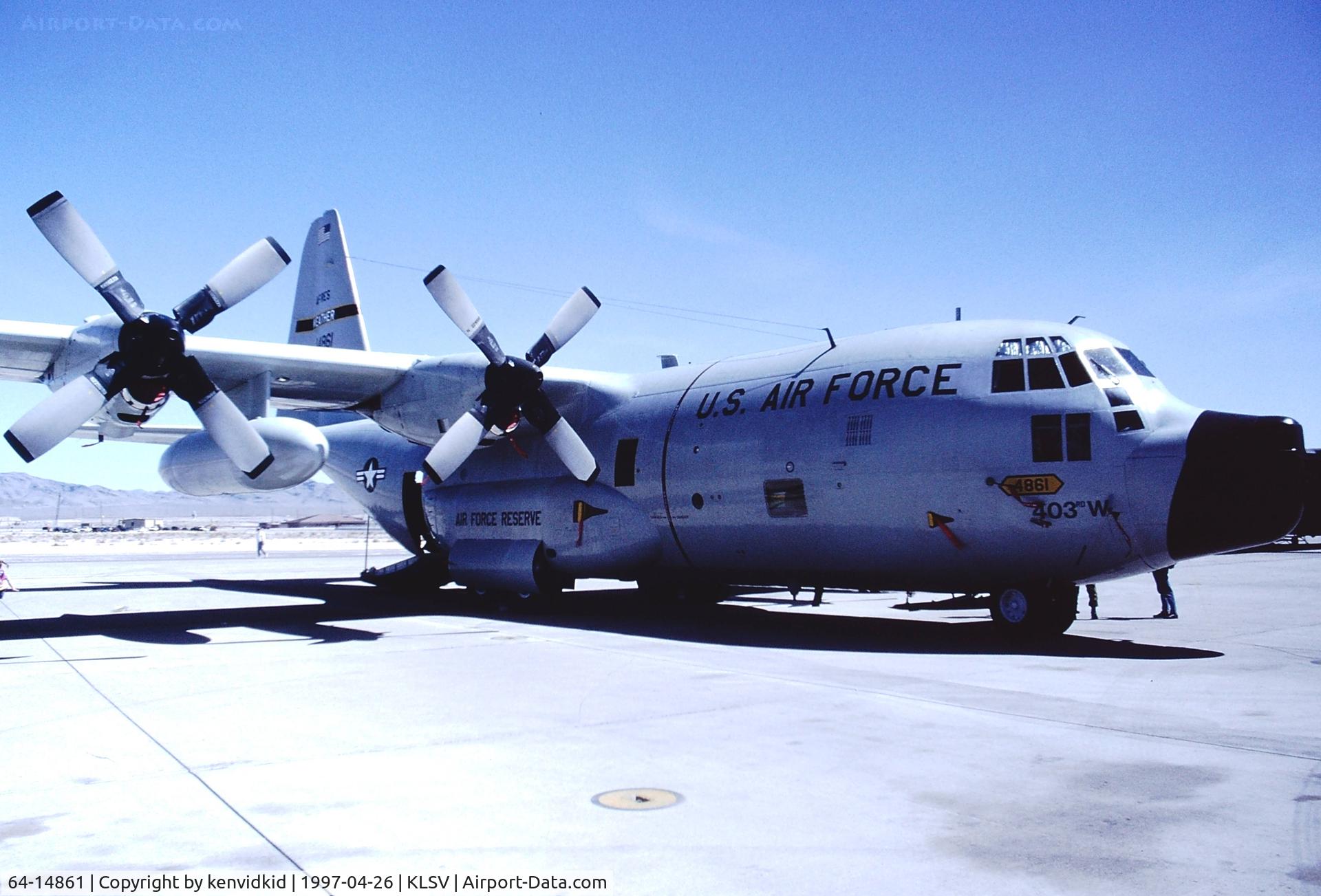 64-14861, 1964 Lockheed WC-130H-LM Hercules C/N 382-4088, At the 1997 Golden Air Tattoo, Nellis.