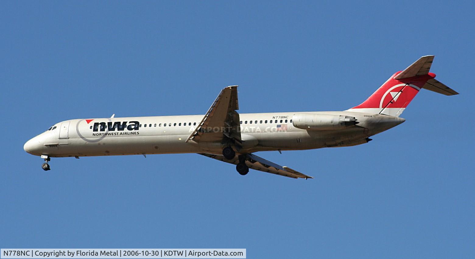N778NC, 1979 McDonnell Douglas DC-9-51 C/N 48100, DTW spotting 2006