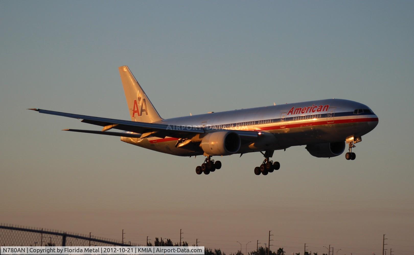 N780AN, 1999 Boeing 777-223 C/N 29956, MIA spotting 2012