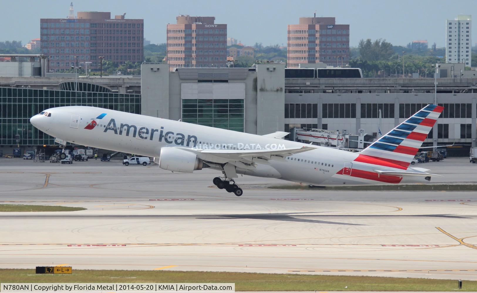 N780AN, 1999 Boeing 777-223 C/N 29956, MIA spotting 2014