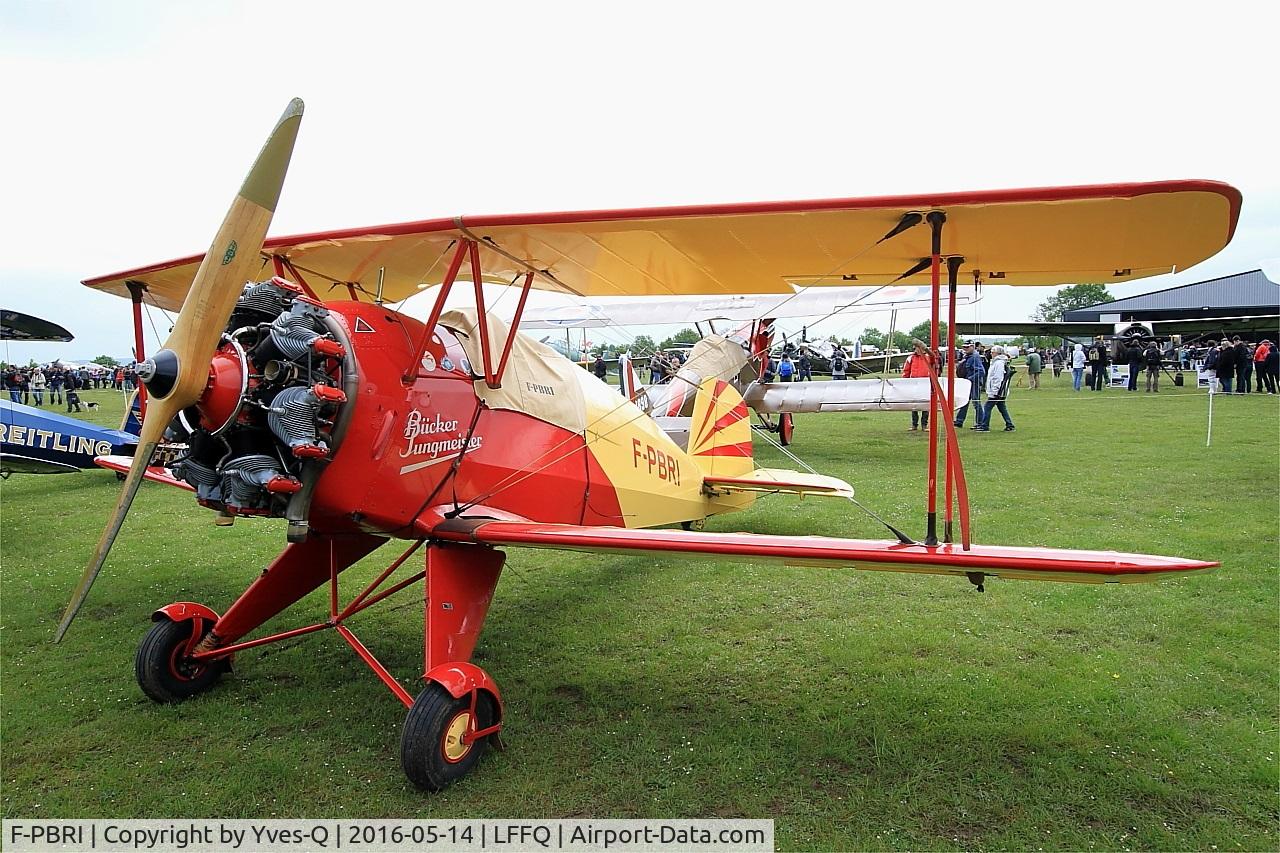 F-PBRI, 1937 Bucker Bu-133D-1 Jungmeister C/N 2008, Bucker Bu-133D-1 Jungmeister, Static display, La Ferté-Alais airfield (LFFQ) Airshow 2016