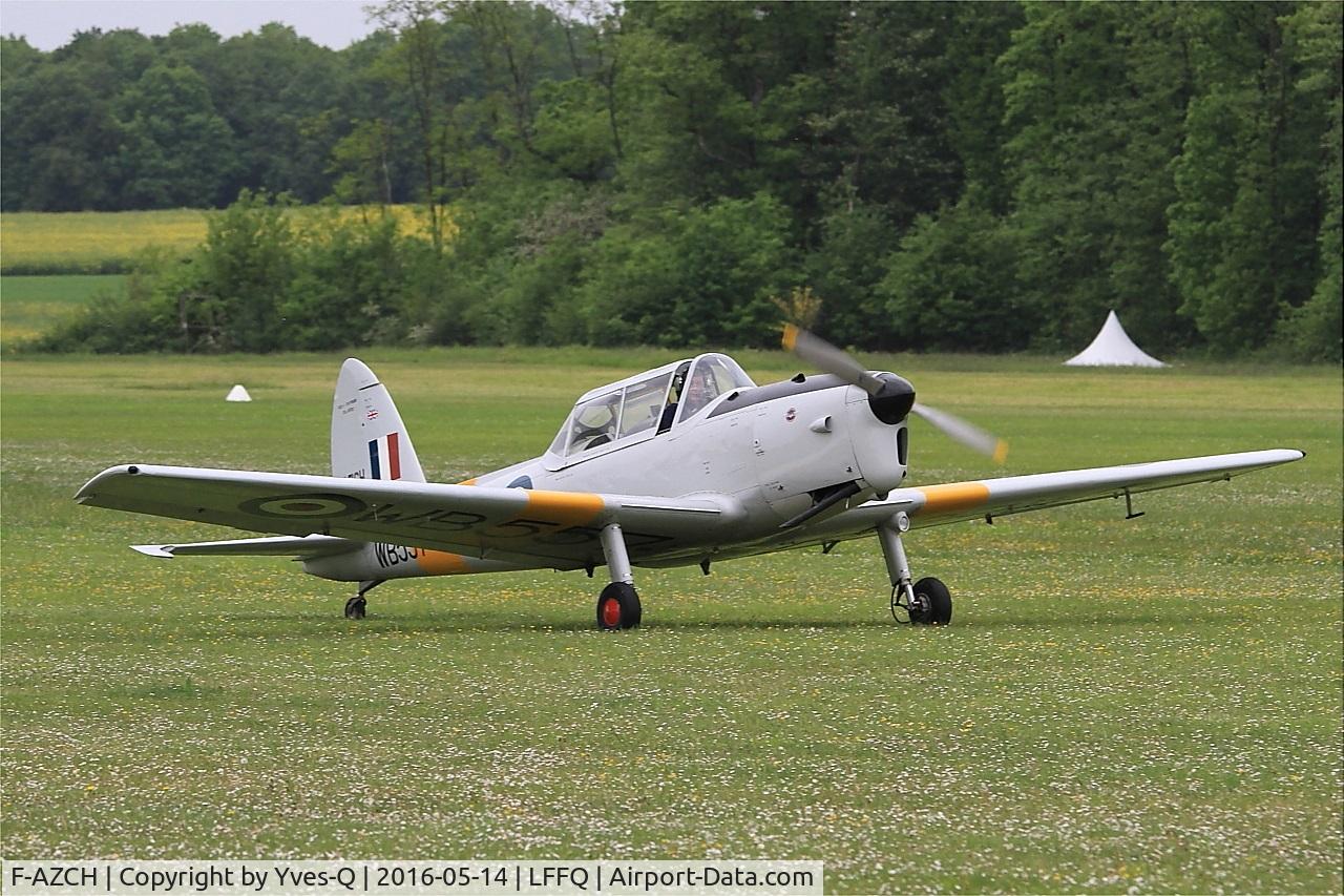 F-AZCH, De Havilland DHC-1 Chipmunk 22 C/N C1/0702, De Havilland DHC-1 Chipmunk 22, Taxiing, La Ferté-Alais airfield (LFFQ) Air show 2016