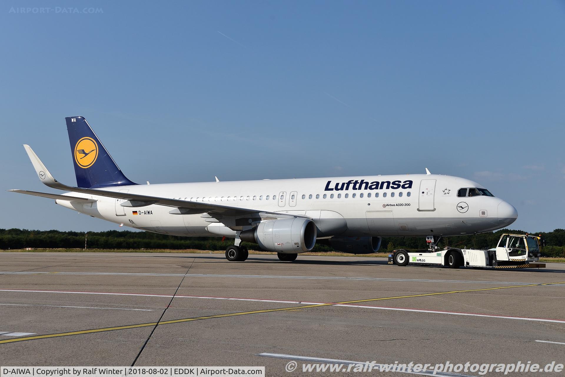 D-AIWA, 2017 Airbus A320-214 C/N 7681, Airbus A320-214(W) - LH DLH Lufthansa - 7681 - D-AIWA - 02.08.2018 - CGN