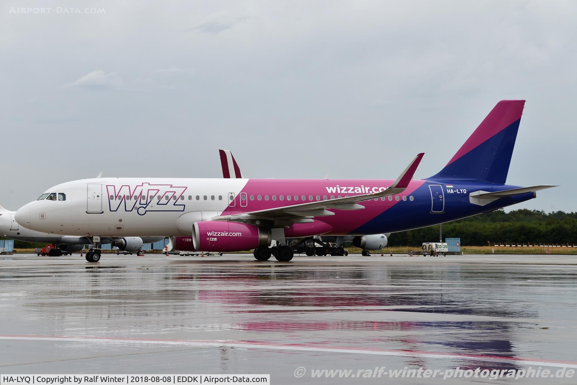 HA-LYQ, 2015 Airbus A320-232 C/N 6614, Airbus A320-232(W) - W6 WZZ Wizz Air - 6614 - HA-LYQ - 08.08.2018 - CGN