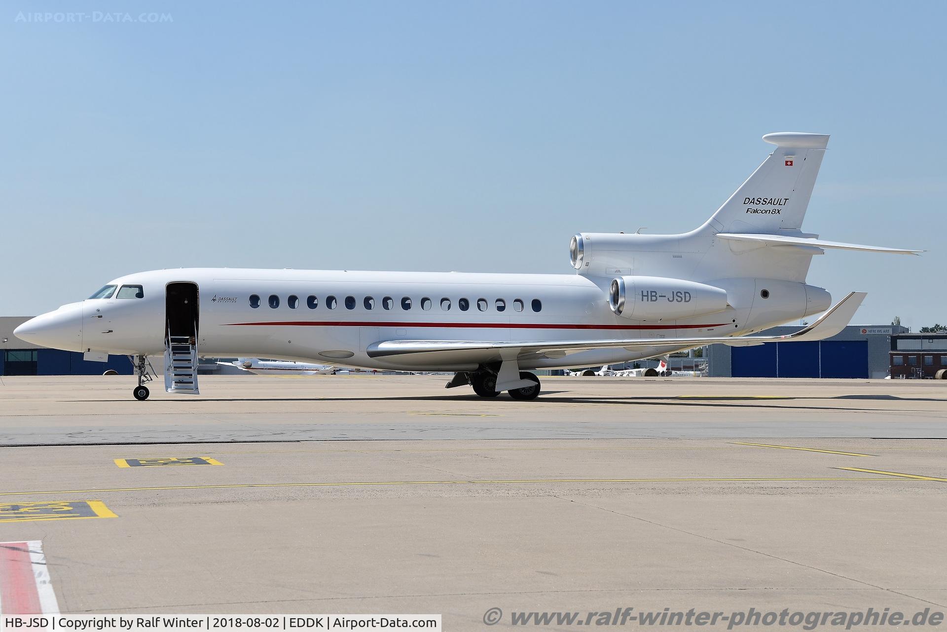 HB-JSD, Dassault Falcon 8X C/N 404, Dassault Falcon 8X - DGX Dasnair - 404 - HB-JSD - 02.08.2018 - CGN