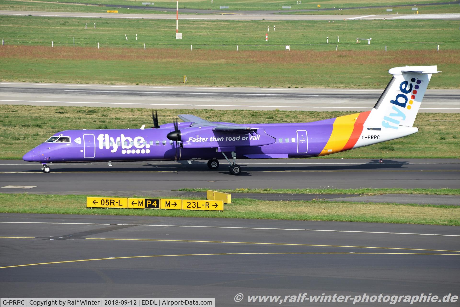 G-PRPC, 2010 Bombardier DHC-8-402 Dash 8 C/N 4338, Bombardier DHC-8-402Q Dash 8 - BE BEE Flybe - 4338 - G-PRPC - 12.09.2018 - DUS