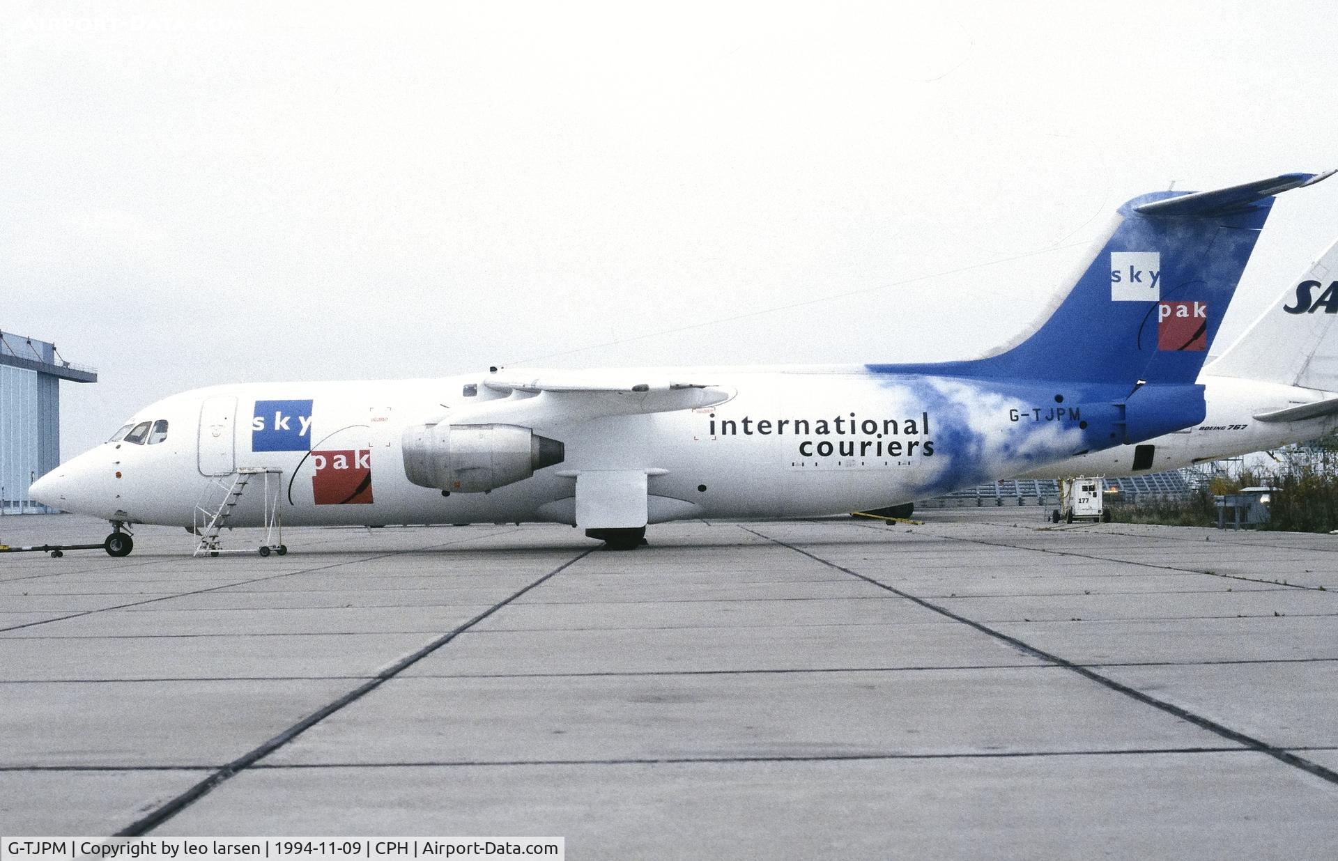 G-TJPM, 1989 British Aerospace BAe.146-300QT Quiet Trader C/N E3150, Copenhagen 9.11.1994