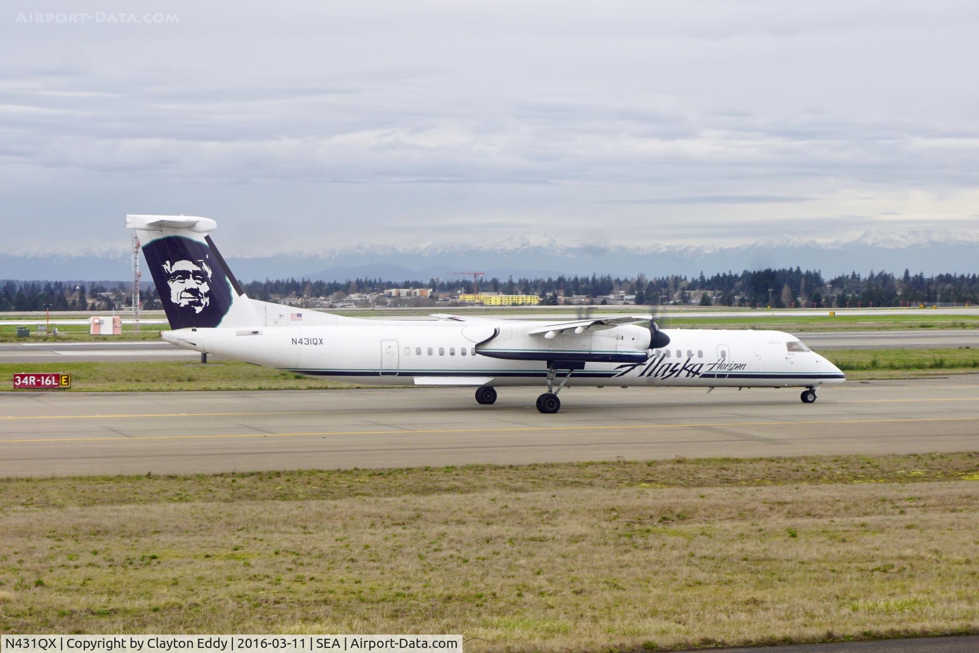 N431QX, 2007 Bombardier DHC-8-402 Dash 8 C/N 4164, SEA 2016.