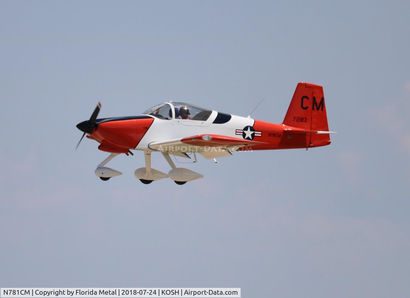 N781CM, 2008 Vans RV-7A C/N 72183, EAA OSH 2018