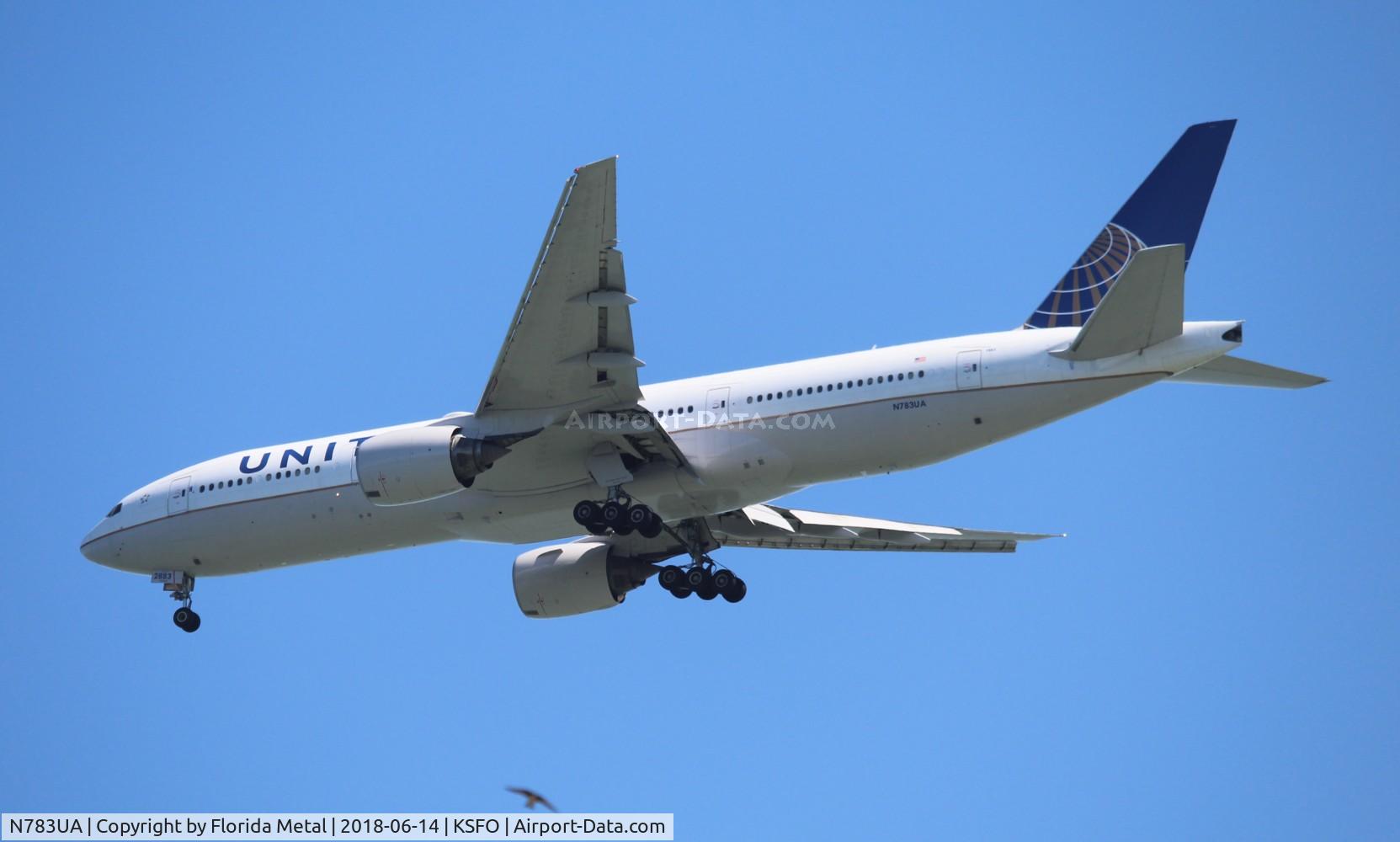 N783UA, 1997 Boeing 777-222/ER C/N 26950, SFO spotting 2018