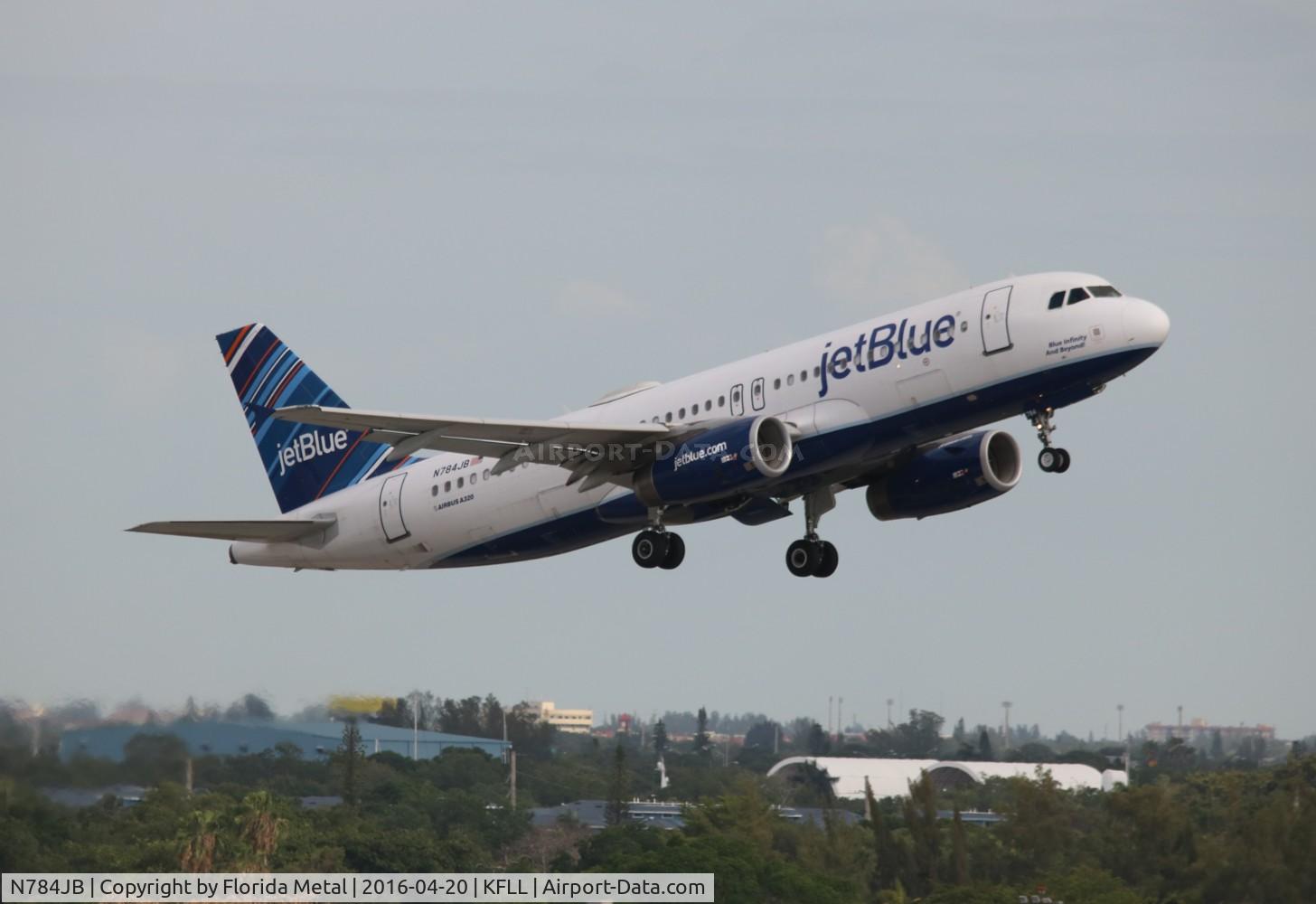 N784JB, 2010 Airbus A320-232 C/N 4578, FLL spotting 2016