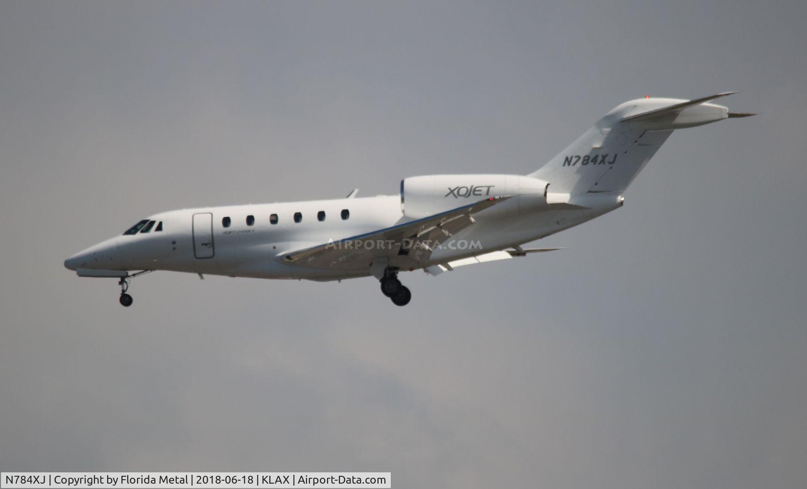 N784XJ, 2008 Cessna 750 Citation X Citation X C/N 750-0284, LAX spotting 2018